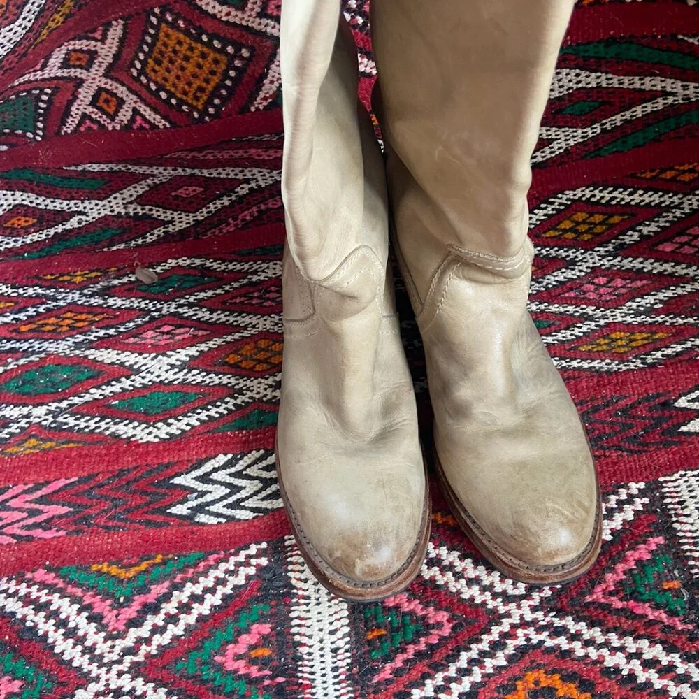Frye Tan Heeled Boots - Picture 3 of 6